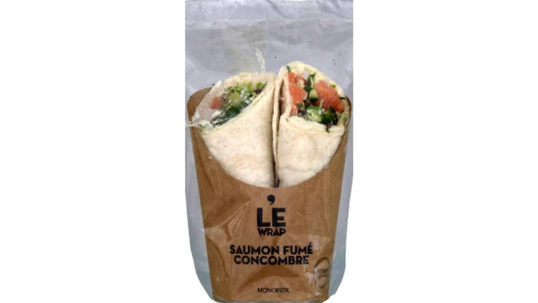 Monoprix Wrap saumon fume concombre - Le Wrap Le paquet de 210 g