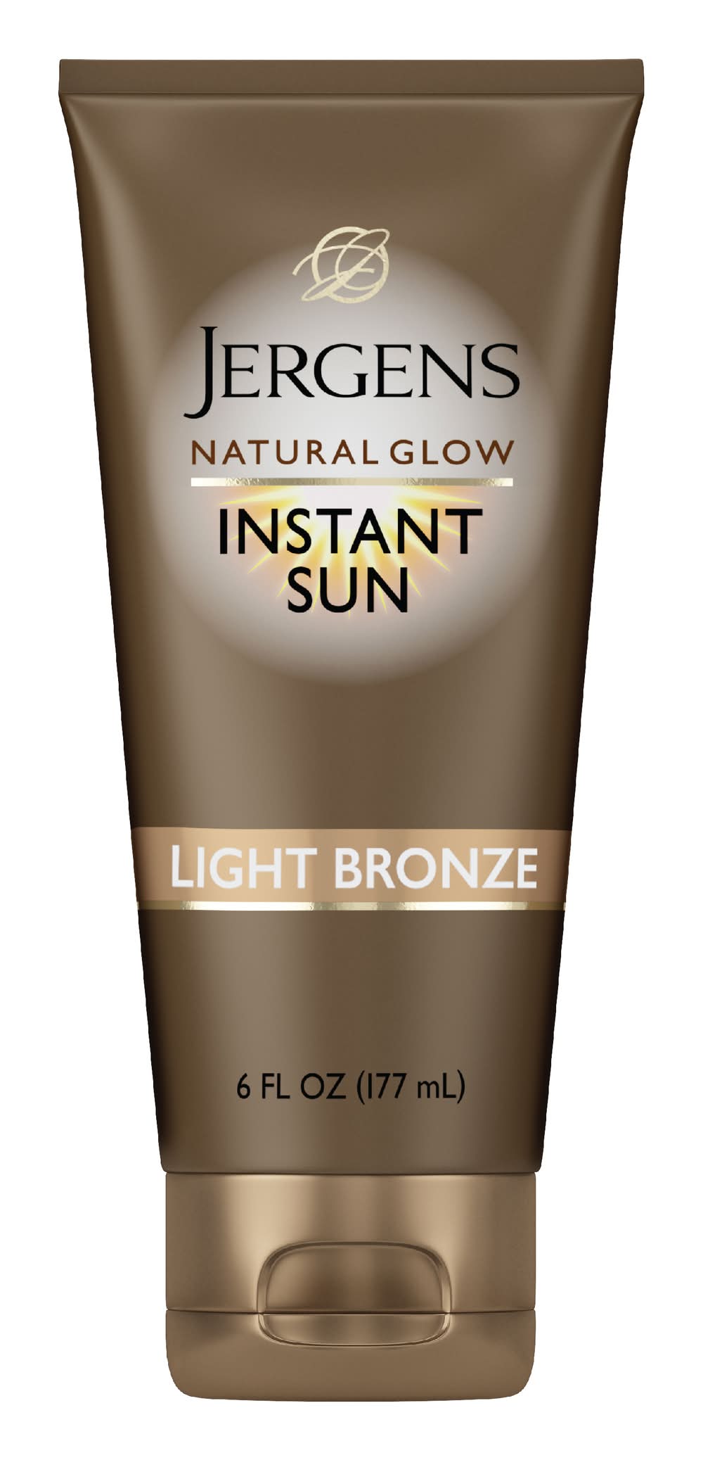 Jergens Natural Glow Instant Sun Light Bronze Sunless Tanning Moisturizer + Bronzer (6 fl oz)