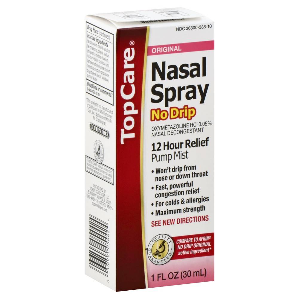 TopCare Original Nasal Spray No Drip Pump Mist