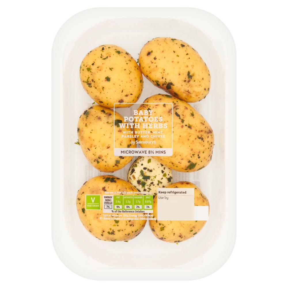 Sainsbury's Baby Potatoes with Herbs & Butter 385g