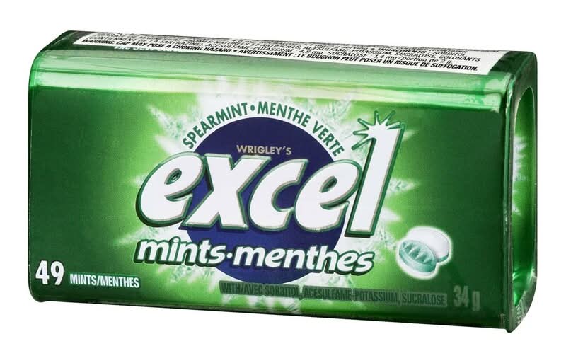Excel Mints Spearmint Tin 34g
