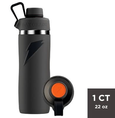 Gatorade Stainless Steel Twist Cap Water Bottle 22 oz, Gray