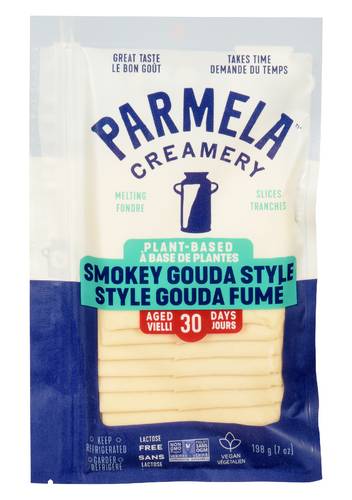Parmela Creamery Vegan Smoky Gouda Cheese Slices (198 g)