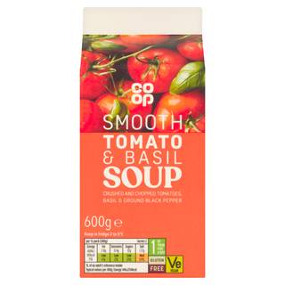 Co-op Smooth Tomato & Basil Soup 600g