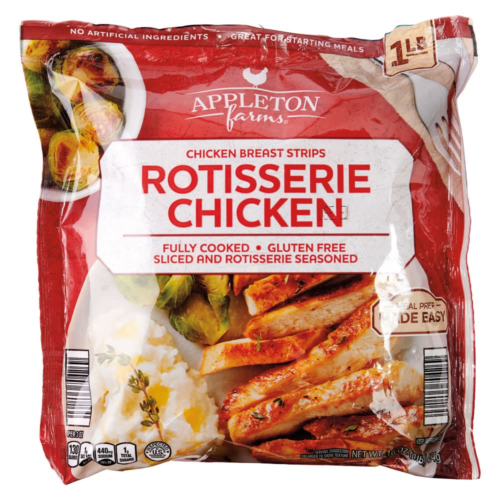 Appleton Farms Rotisserie Chicken Strips (16 oz)