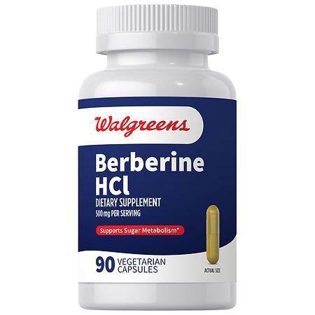 Walgreens Berberine HCI 500 mg Capsules - 90.0 ea