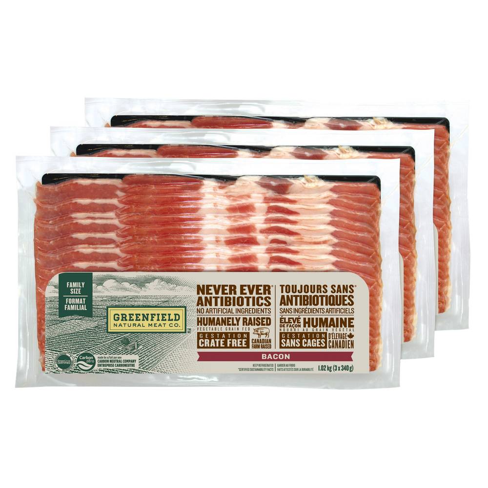 Greenfield Bacon, 3 × 375 G