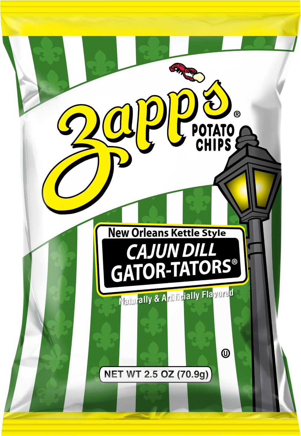 Zapp's Cajun Dill Gator-Tators Chips (2.5 oz)