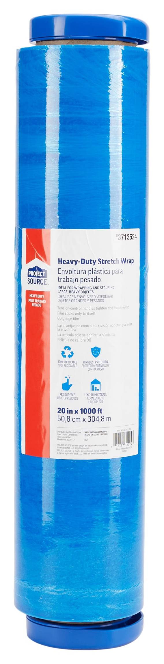 Project Source 20-in x 1000-ft Stretch wrap | 3713524