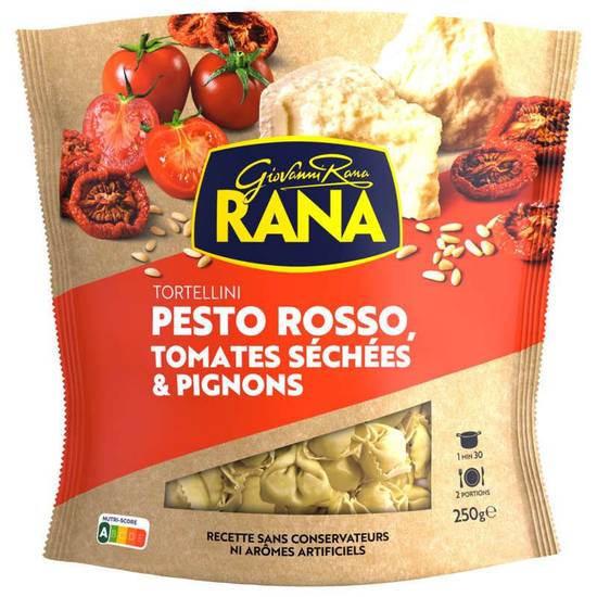 Rana Tortellini Pesto Rosso Tomates Séchées & Pignons 2 Parts 250g.