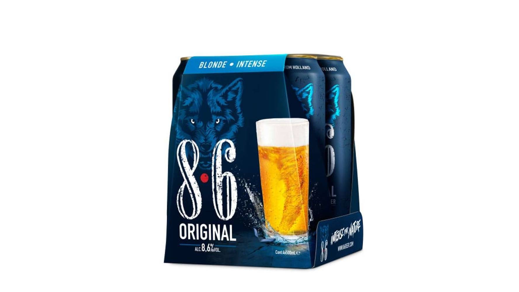 8.6 - Bière blonde original (4 pièces, 500 ml)