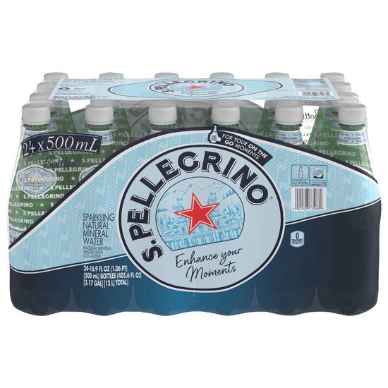 Sanpellegrino Sparkling Natural Mineral Water (24 ct, 500 ml)