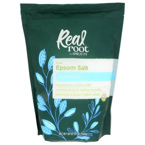 Real Root Fragrance Free Pure Epsom Salt