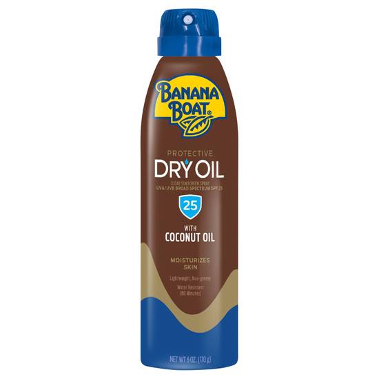 Banana Boat Dry Oil Clear Sunscreen Spray Spf 25