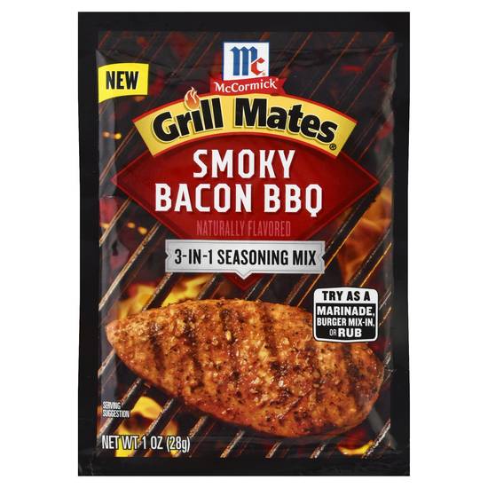 Mccormick Grill Mates Smoky Bacon Bbq 3-in-1 Seasoning Mix