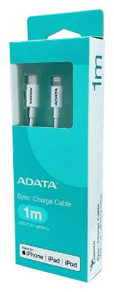 ADATA威剛 充電傳輸線30W USB-C to Lightning 1M (白)