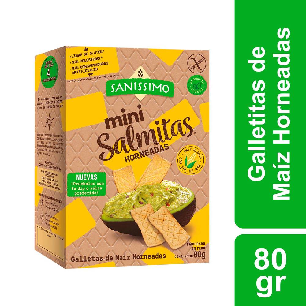 Sanissimo galletas salmitas maíz horneadas (caja 80 g)