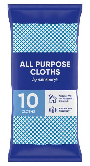 Sainsbury's All Purpose Cloths (10 pack)