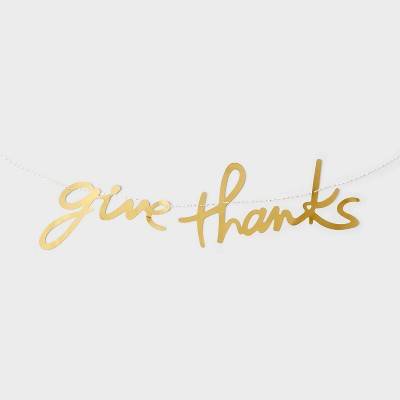 Spritz Thanksgiving Give Thanks Banner