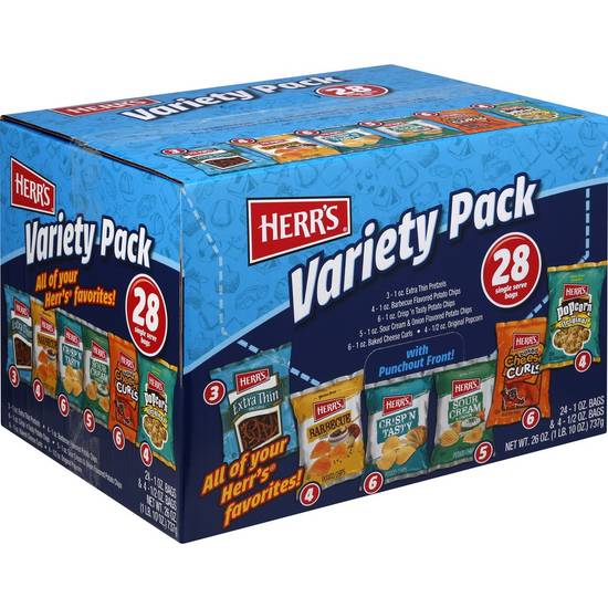Herr's Variety pack Snacks