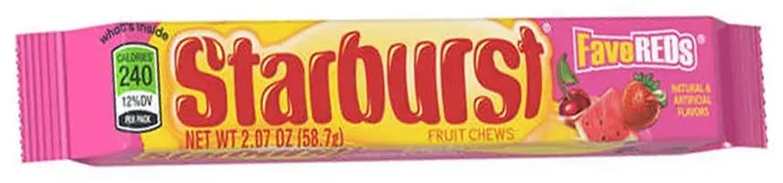 Starburst FaveReds Fruit Chews Candy