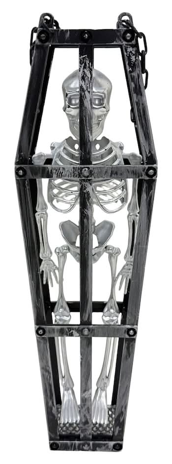 Halloween Skeleton Coffin Decor