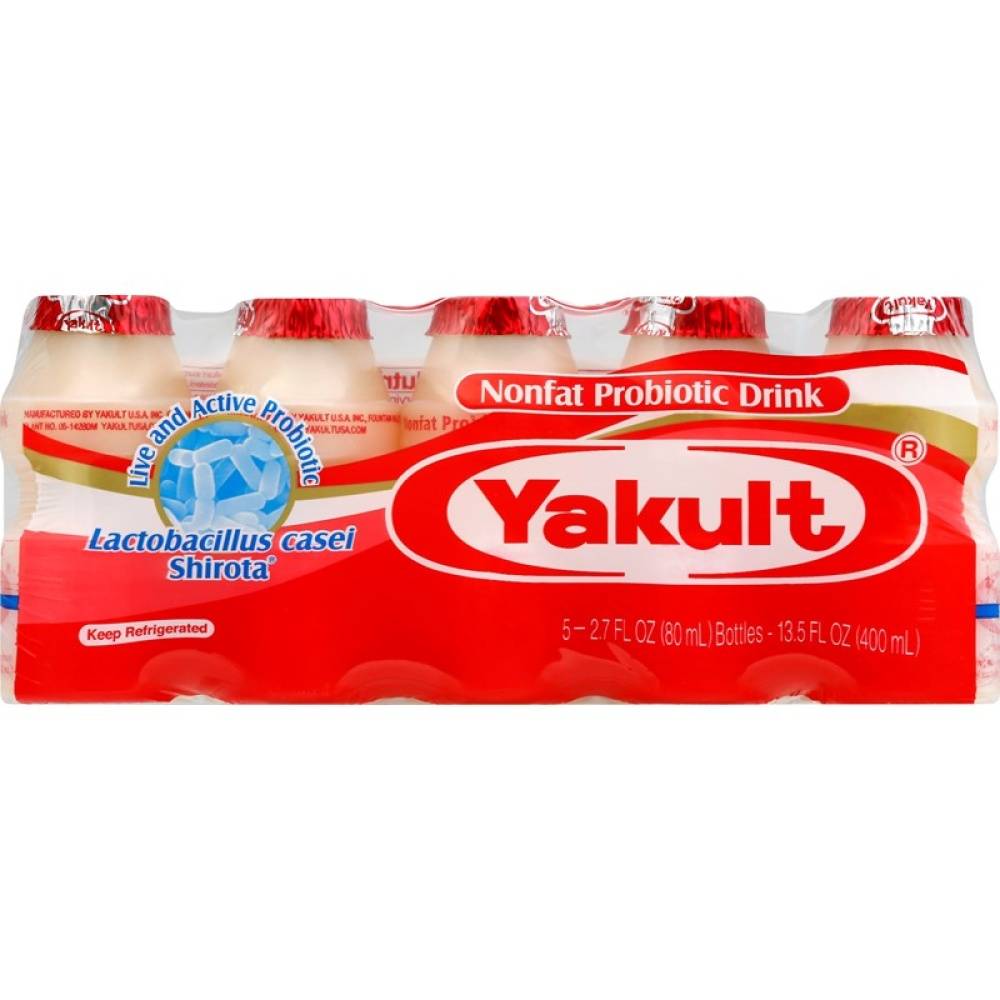 Yakult Original Live & Active Probiotic Yogurt Drink (5 x 2.7 fl oz)