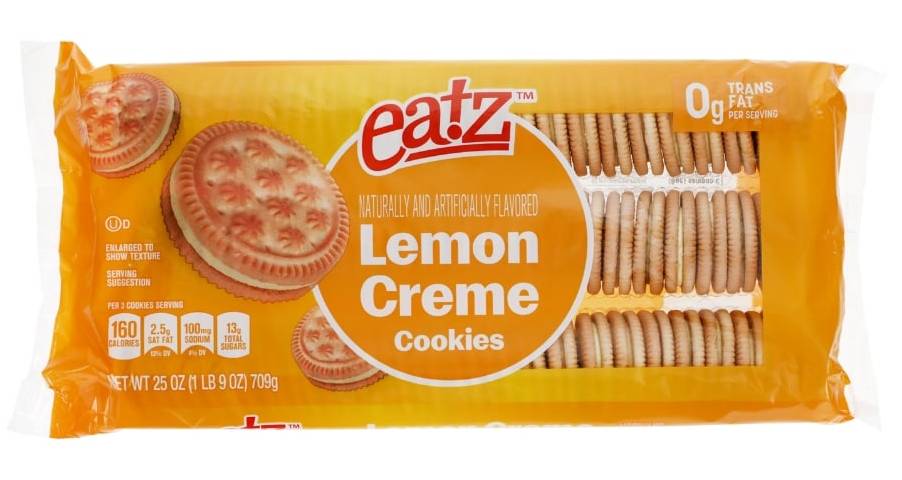 Eatz Creme Cookies, Lemon (25 oz)