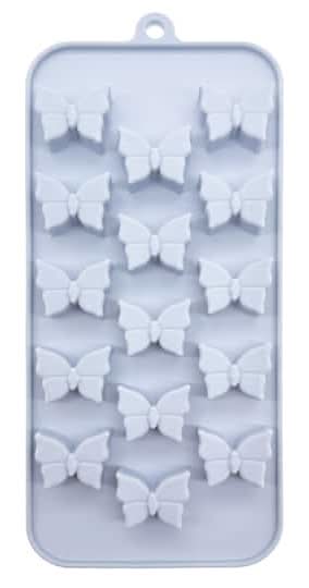 Makery Butterfly Silicone Candy Mold, 9x4 in, Gray