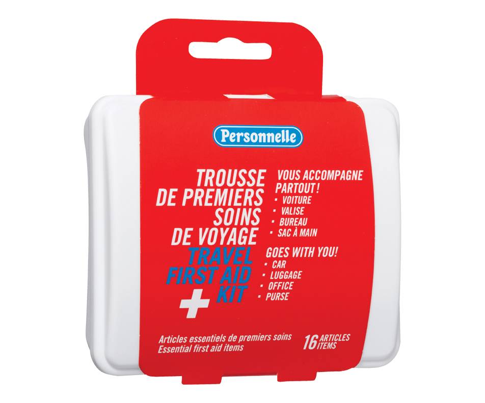 Personnelle trousse de premiers soins de voyage (1 unité) - travel first aid kit (1 unit)