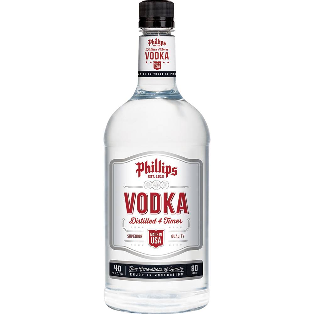 Phillips Distilled 4 Times Vodka (1.75 L)