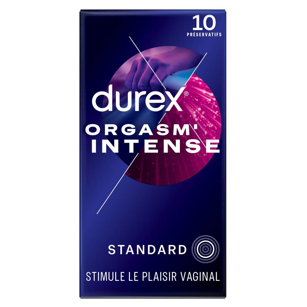 Durex - Préservatifs orgasm' intense (10 pièces)