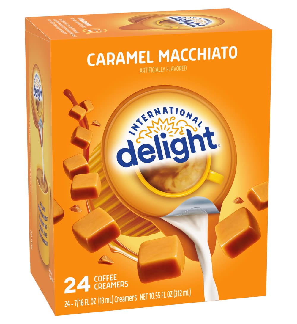 International Delight Coffee Creamer, Caramel Macchiato (24 x 0.44 fl oz)
