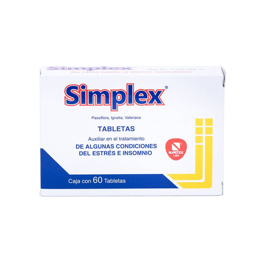 Nartex simplex tabletas (60 un)