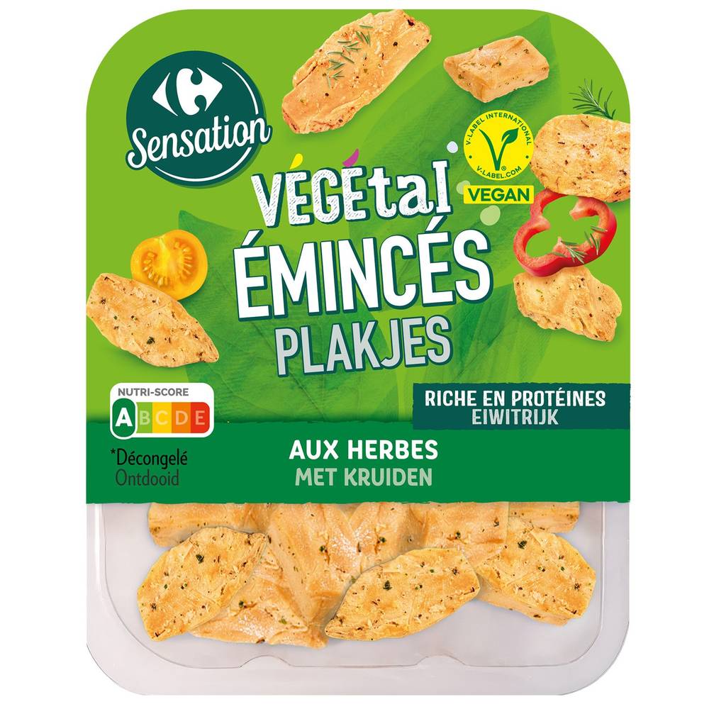 Carrefour Sensation - Emincés végétal aux herbes