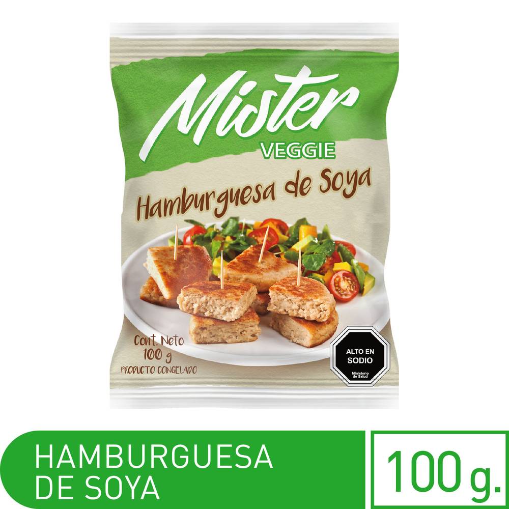 Mister veggie hamburguesa de soya (100 grs)