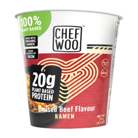 Chef Woo Braised Beef Plant Based Ramen (71 g)