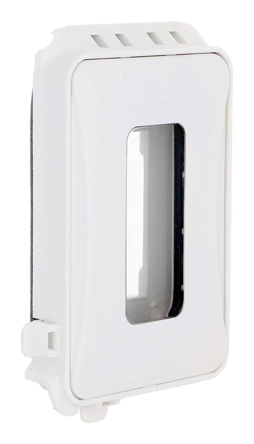 Hubbell 1 -Gang Rectangle White Plastic Weatherproof Electrical Box Cover