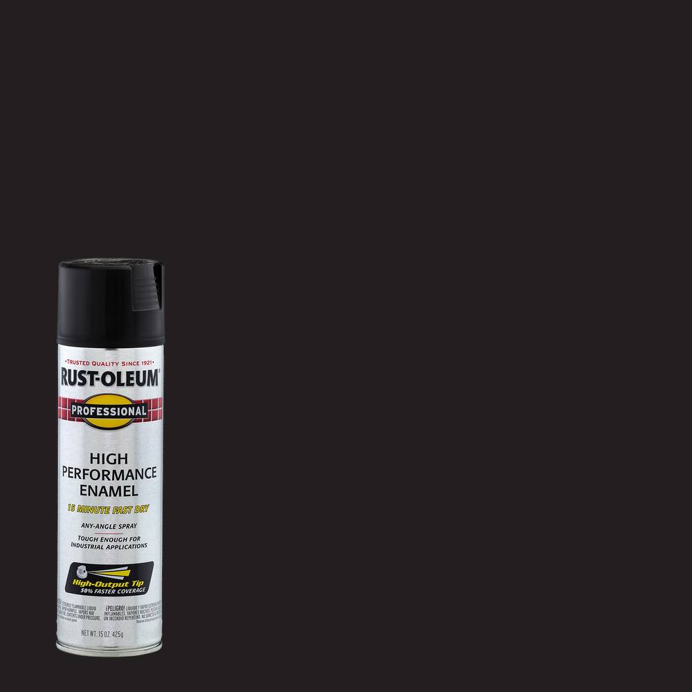 Rust-Oleum Professional Flat Black Spray Paint (NET WT. 15-oz) | 7578838