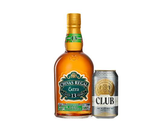 Whisky Chivas Tequila 13 años + Sixpack Cerveza Club Premium Platino 355ml