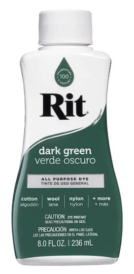 Rit All Purpose Liquid Dye, Dark Green (8 fl oz)