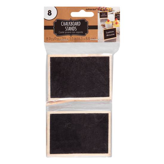 Amscan Chalkboard Stands (2.5 x 3.5 in)