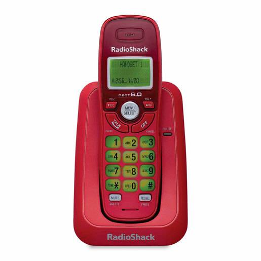 RadioShack · Teléfono inalámbrico rs6114 rojo