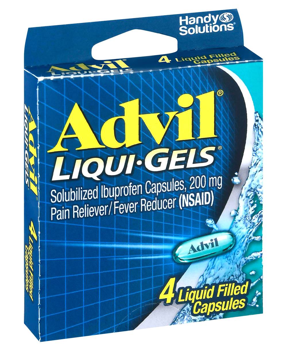 Advil Liqui Gels Pain Reliever/Fever Reducer 200 mg Ibuprofen Capsules (0.4 oz)