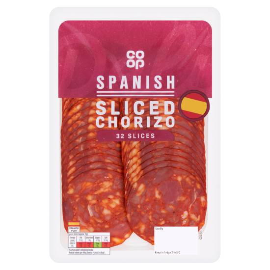 Co-Op Sliced Chorizo 32 Slices 150g