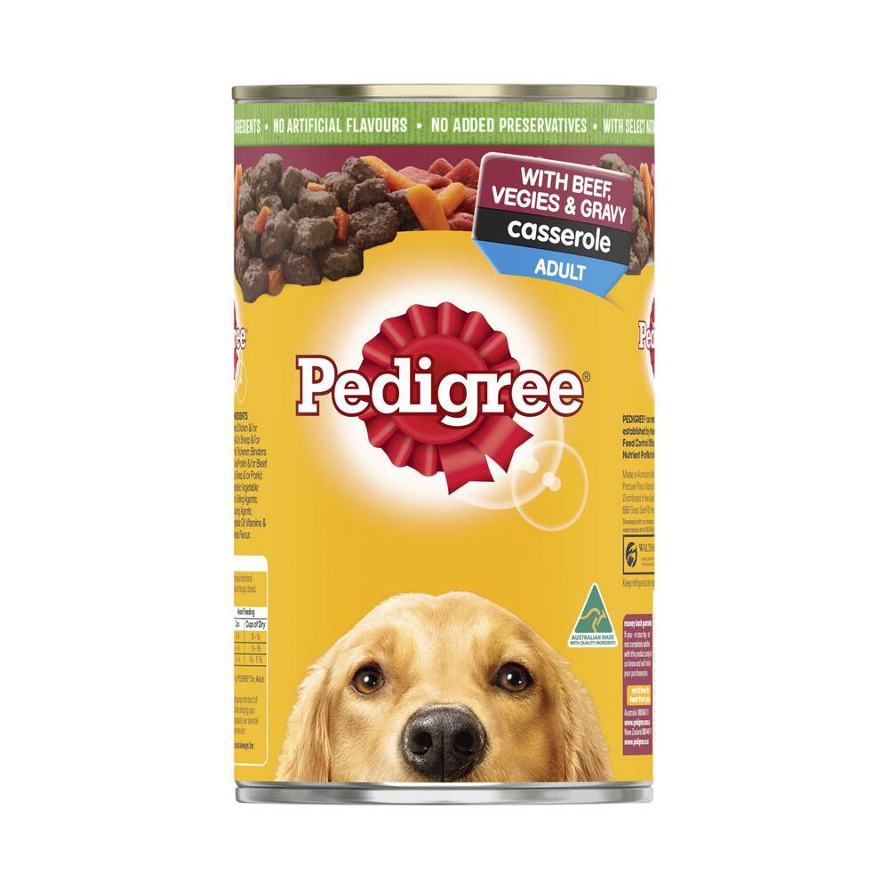 Pedigree Casserole With Beef, Vegies & Gravy Wet Dog Food (1.2kg)