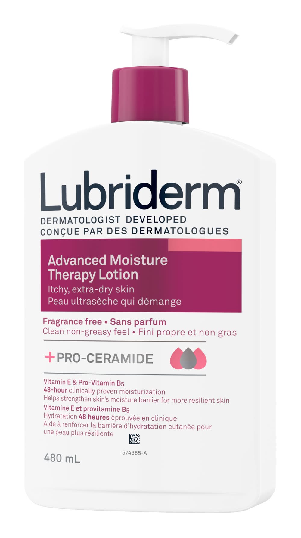 Lubriderm Advanced Moisture Therapy Deeply Hydrates Extra-Dry Skin Lotion (1 ml)