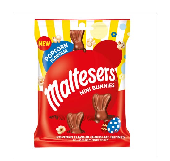 Maltesers Popcorn, Chocolate Mini Bunnies Bag (58g)