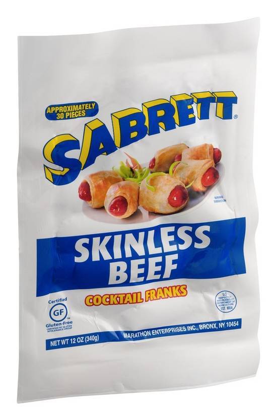 Sabrett Skinless Beef Cocktail Franks (12 oz)