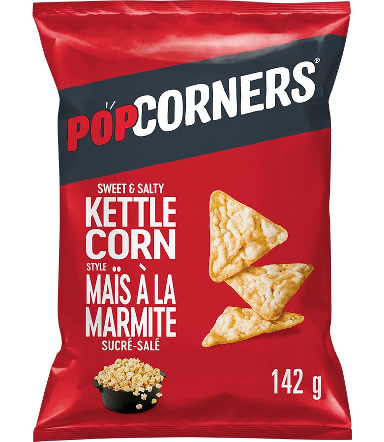 Popcorners croustilles de maïs soufflé à la marmite - kettle corn popped corn chips (doux & salé)